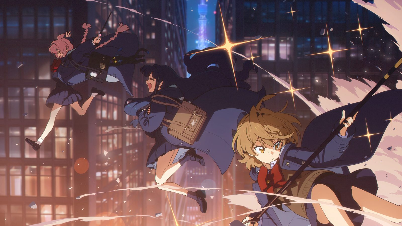 Official key visual for Astrae Oratio, a shindenki magic RPG set in an alternate 1889 Tokyo