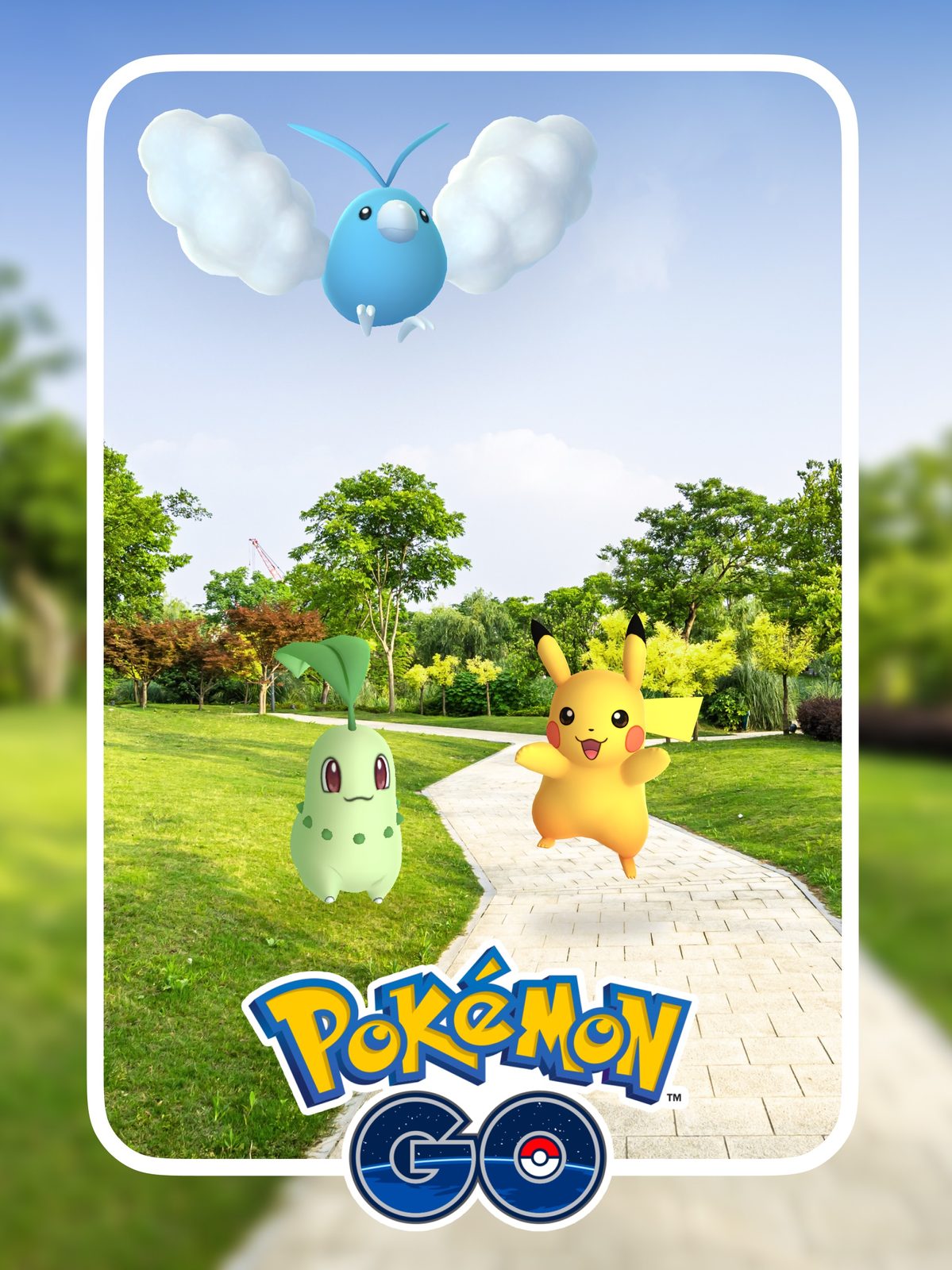 Pokémon GO El icono de Pokémon GO, con una gran Poké Ball roja frente a unas nubes y un cielo morado decorado con constelaciones 1