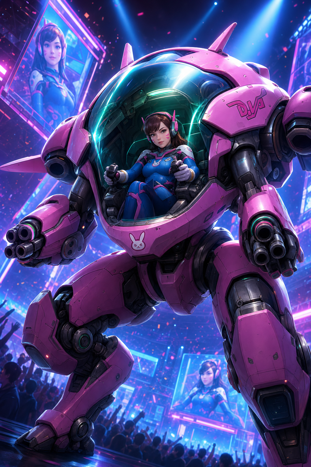 D.Va — 네온 아레나의 메카 — 오버워치 2